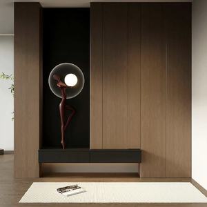 Современная деревянная мебель под заказ, угловой шкаф для гостиной, стойка для хранения обуви, входы в квартиру, шкаф в коридоре - Product Image 2