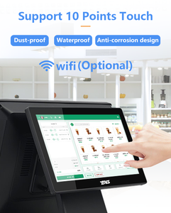 เทอร์มินัล POS 15.6นิ้วแบบคู่หรือแบบ10ช่องหน้าจออัจฉริยะเดสก์ท็อปพร้อม BT/Wi-Fi สำหรับขายปลีกหรือร้านอาหาร - Product Image 2