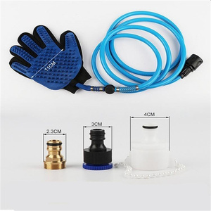 Tête réglable portable long tuyau pulvérisateur animaux nettoyage outil <span class=keywords><strong>de</strong></span> douche chien chat bain gants <span class=keywords><strong>de</strong></span> <span class=keywords><strong>lavage</strong></span> - Product Image 3