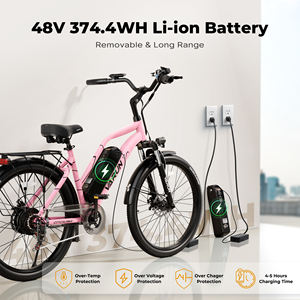 Bicicleta Eléctrica Urbana VARUN de 26 Pulgadas, 50 km de Autonomía, 500 W, Suspensión Delantera, Paseos de Ocio para Adultos, Entrega en la UE en 3-7 Días, Directo de Fábrica - Product Image 4