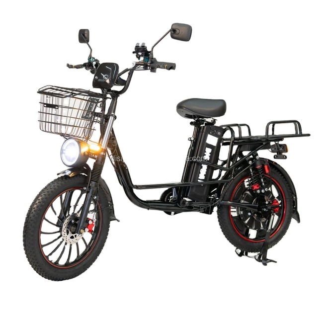 20 Inch Electric Bicycle V5 1000W 60V21AH Lithium Battery Ebike Fat Tire for Delivery Service Electric Bike