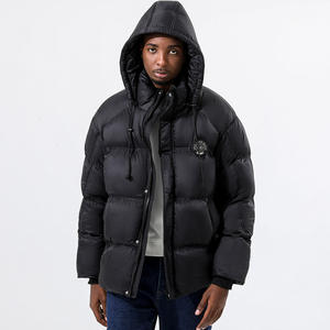 Veste en coton matelassée pour hommes grande taille <span class=keywords><strong>manteau</strong></span> à chapeau amovible - Product Image 5