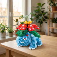 Ensemble de briques miniatures 3D éducatives LNO, blocs de construction Kazi, modèle en plastique d'anime, jouet pour les enfants de 5 à 7 ans, construction