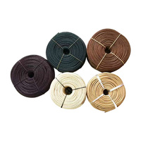 Cordons artisanaux torsadés 3 plis durables, emballés en bobine, pour le tressage et le tricot de chaises DIY