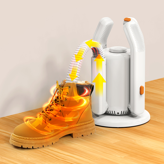 DOUHE New Style Design Rose Salt Sterilization Flexible Sports Dehumidify Device Portable Foldable Boot Shoe Dryer Electric