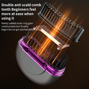Mini Pocket Cordless Hair <b>Straightener</b> Brush Portable USB Straightening Comb 3 Temperature Hair Beard <b>Straightener</b> Negative Ion - Product Image 4