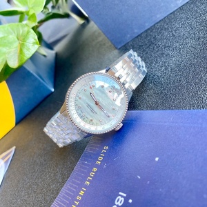 Reloj mecánico de lujo para parejas, de acero inoxidable, estilo retro, movimiento mecánico, esfera grande, resistente al agua, calendario, cronógrafo de aviación. - Product Image 4