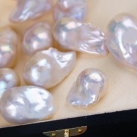 Perles d'eau douce naturelles de qualité AAA, baroques, en forme de queue de poisson, blanches, lueur violette, perles en vrac pour la fabrication de bijoux