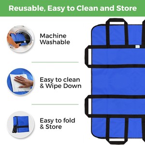 <b>Nursing</b> Transfer <b>Pad</b> 120cmx100cm Waterproof Moving Mat For Elderly Patients Care Bed Sheet - Product Image 2