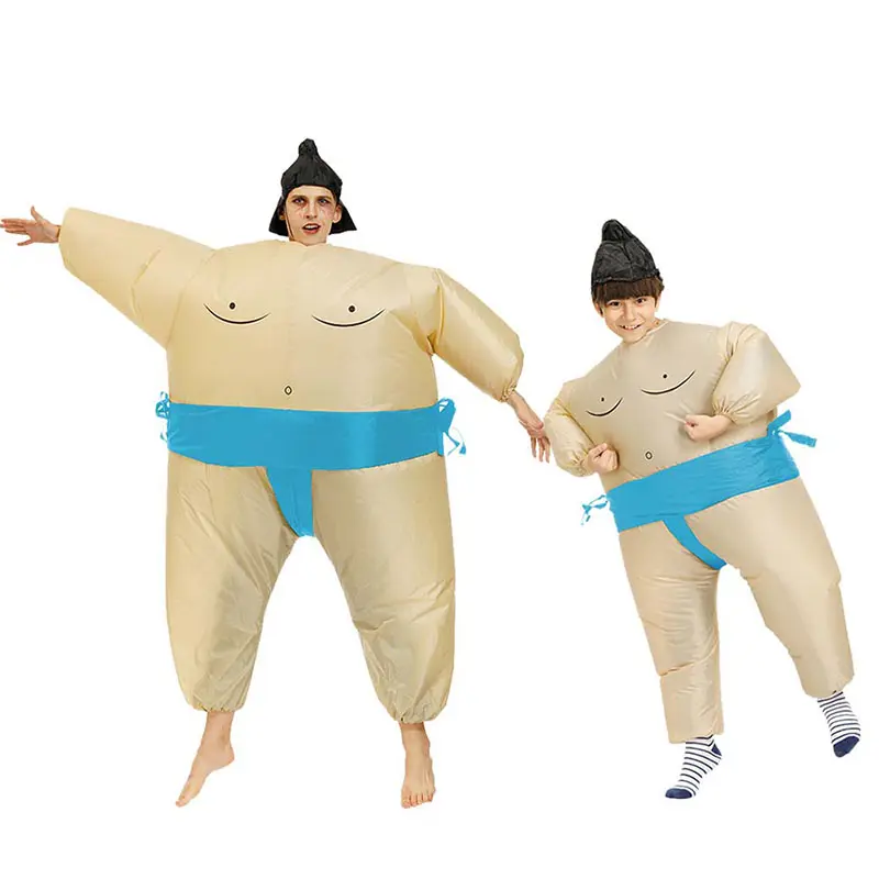 Yetişkinler için en iyi fiyat şişme Sumo güreş takım elbise Unisex cadılar bayramı kostüm karnaval parti hediye giyinmek