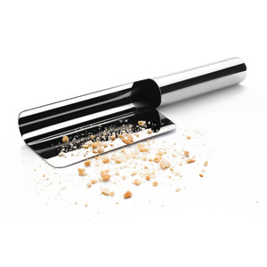 Spazzola per briciole Luxe in acciaio inossidabile con testa piatta per la pulizia dei pavimenti della cucina - Product Image 2