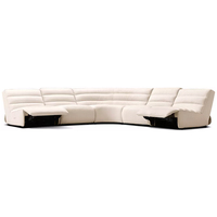 Canapés de luxe haut de gamme pour salon, en tissu, avec fonction de relaxation électrique, personnalisables pour villa, mobilier d'intérieur moderne