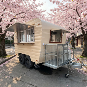 Mobile Food Truck Ice Cream Trailer Mobile Kitchen Fast Food Trailer Overseas Food Trailer Double Axle <b>Small</b> Food Trailer - Product Image 5