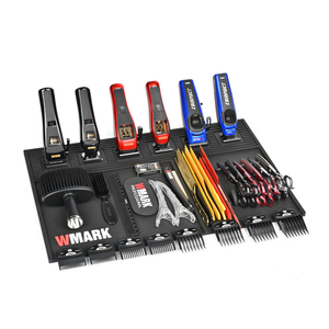 WMARK W-42 Tapis d'organisation magnétique professionnel antidérapant en PVC 3D pour outils de barbier, accessoires de salon (tondeuses, <span class=keywords><strong>ciseaux</strong></span>) - Product Image 6