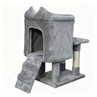 Arbre à chat moderne en sisal et carton, griffoir durable et écologique pour usage intérieur, hauteur 60 cm, 2 niveaux, facile à assembler