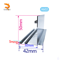 Diffuseur d'air en profilé en T en alliage d'aluminium série 6000, grille de climatisation de plafond avec service de découpe
