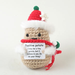 Вязаная крючком милая плюшевая игрушка-амигуруми в виде кукурузы, картофеля, осьминога, для эмоциональной поддержки, новогодний сувенир, брелок-подвеска - Product Image 6