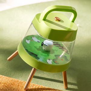 Night Light LED Color Changing <b>Tap</b> Control Battery Powered <b>Square</b> Shape For Bedroom Desk Camping Gift - Product Image 5