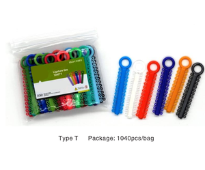 Legatura dentale Super elastica legatura elastico anelli di gomma 1040 pezzi 1 confezione colori assortiti dentaria ortodontica legatura cravatte - Product Image 6