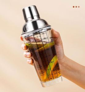Set de Coctelera Boston de 400 ml, Acero Inoxidable y Vidrio con Escala, Herramienta de <span class=keywords><strong>Bar</strong></span> - Product Image 2