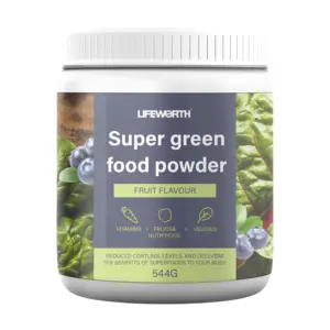 Lifeworth-Polvo de proteína con vitamina superalimentaria, polvo de Super comida para la salud, Etiqueta Privada, OEM/ODM