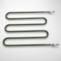 Élément chauffant serpentin ondulé OEM 16 pouces pour gril salamandre, 2,5 kW, 220 V, en acier inoxydable 304, oxyde vert, pour four de finition commercial