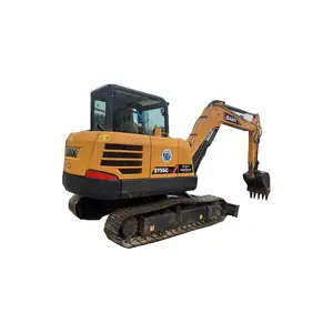 used backhoe digging machine SANY 55 excavator in different construction