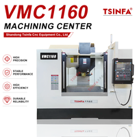 Centre d'usinage vertical haute précision VMC1160, fraiseuse CNC 3 axes pour la production en série de pièces en acier et en titane