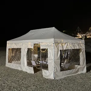 Düğün marquee parti çıkarılabilir duvarlar 10x10 gölgelik çadır su geçirmez katlanır açık 3x3 beyaz gazebo kolay kurulan çadır yan duvarlar ile