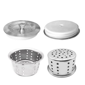 Stainless Steel Sink <b>Cover</b> 304 Brushed Finish Water Seal Kitchen <b>Drain</b> Lid - Product Image 2