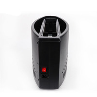 Lumière LED à flamme simulée en tissu de soie, 1,5 m, rouge, avec double souffleur, pour scène DJ, discothèque et événements festifs