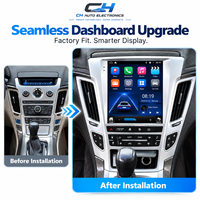 Pour Cadillac CTS 2007-2012 Écran tactile HD 9,7 pouces Autoradio Android CarPlay sans fil Bluetooth Navigation GPS