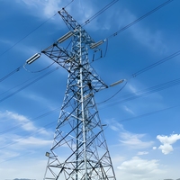 Tour de transmission par câble électrique en acier angulaire pour ligne 10kv - 500 Kv