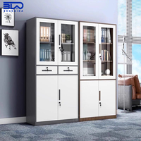 Armoire de classement mobile moderne en métal avec roulettes réglables et verrouillables pour le rangement de documents et de dossiers sous le bureau, à la maison ou au bureau