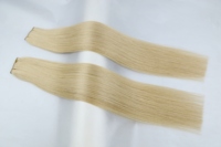 Extensions de cheveux vierges de qualité usine, cuticules alignées, tissage plat, tissage Genius, pour professionnels