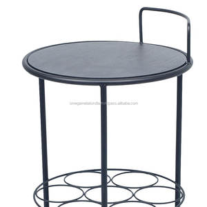 ชั้นวางไวน์โลหะแบบตั้งโต๊ะ7ขวดสำหรับบาร์และโรงแรมมี6ขวดความจุรวมถังน้ำแข็งและอ่างเครื่องดื่มดีไซน์ใหม่ - Product Image 4