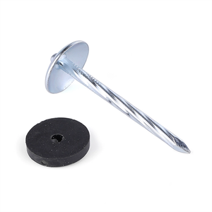 Vástago trenzado Cabeza de paraguas Techo corrugado Hierro galvanizado Metal Clavos resistentes al óxido Material de rodamiento de <span class=keywords><strong>bolas</strong></span> - Product Image 4