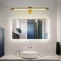 Lampe murale LED moderne en aluminium de style européen et américain pour armoire à miroir, salle de bain, bureau, chambre à coucher, coiffeuse - Vente en gros usine