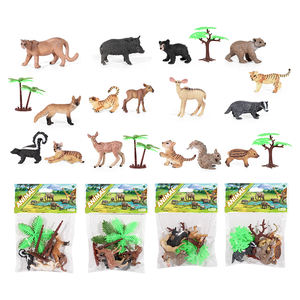 Tarjeta de PVC Pequeño zorro Tigre lince Skunk Wilo Jabalí Oso Pardo Animal Salvaje Paquete de Juguetes - Product Image 2