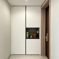Meuble à chaussures en bois moderne et élégant de grande capacité pour l'entrée, personnalisable