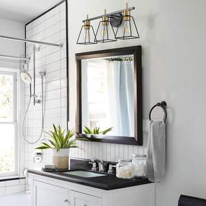 Lampes miroir rétro modernes <span class=keywords><strong>IP44</strong></span> Finition chromée Facile à installer Bras hexagonal en métal <span class=keywords><strong>Ampoule</strong></span> puissante pour <span class=keywords><strong>salle</strong></span> <span class=keywords><strong>de</strong></span> <span class=keywords><strong>bain</strong></span> - Product Image 3