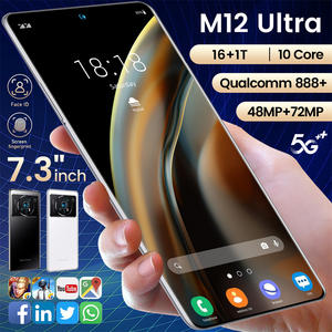 Commerce extérieur Téléphone mobile transfrontalier <span class=keywords><strong>M12</strong></span> 16 + 1 To grande mémoire 7.3 pouces grand écran Android Smartphone vidéo de jeu en ligne - Product Image 4