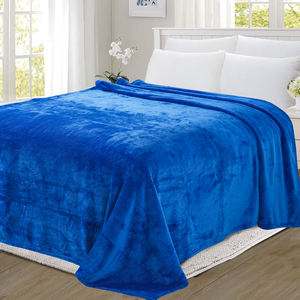 رخيصة بطاطين صوف التوأم حجم الأزرق خفيفة الوزن أفخم سوبر دافئ لينة مخصص الفانيلا بطانية ل أريكة تتحول لسرير الأريكة السفر التخييم - Product Image 2