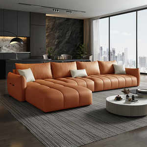 Ghế sofa chữ <span class=keywords><strong>L</strong></span> hiện đại cao cấp sang trọng, ghế sofa phòng khách kiểu mây, phong cách tối giản, ghế sofa chữ <span class=keywords><strong>L</strong></span> có thể <span class=keywords><strong>l</strong></span>àm giường cho gia đình - Product Image 4