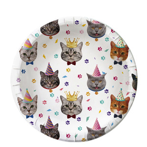 Vajilla de Papel para Fiesta Temática de Gatos y Mascotas, Suministros para Fiestas, Juegos de Platos de Papel Desechables, Decoración de Pancartas - Product Image 3