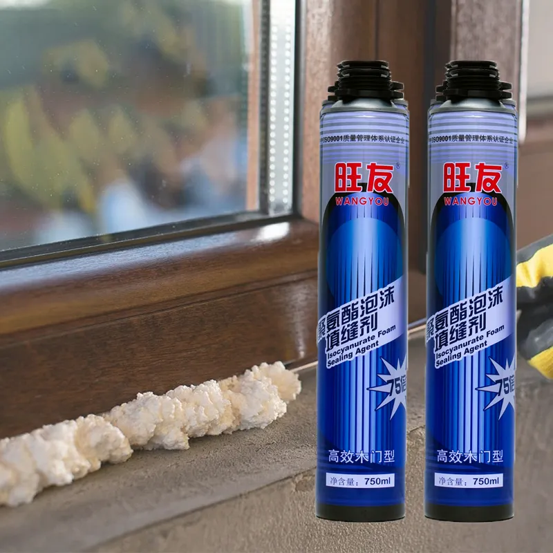 Fast Drying Polyurethane Spray Foam Insulation Sealant for Wooden Doors for Construction Use