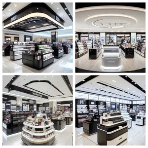 M & S Aménagement intérieur d'un magasin <span class=keywords><strong>de</strong></span> cosmétiques Présentoir <span class=keywords><strong>de</strong></span> maquillage personnalisé Présentoir pour produits <span class=keywords><strong>de</strong></span> soins <span class=keywords><strong>de</strong></span> la peau au détail - Product Image 2