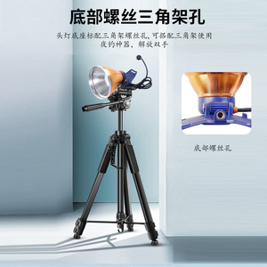Lampe frontale LED 12V DC, bandeau réglable, lumière blanche, portée 300-499M, lampe de pêche portable pour extérieur - Product Image 4