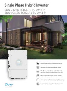 <span class=keywords><strong>Deye</strong></span> Sun-10/12K-SG02LP1-EU-AM3-P อินเวอร์เตอร์พลังงานแสงอาทิตย์ไฮบริดส12KW 10KW เฟสเดียว3 mppts 48V - Product Image 4