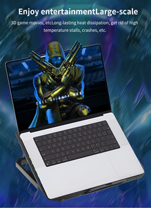N99 Chơi Game Máy Tính Xách Tay Cooler Điều Khiển Tốc Độ 2 Cổng USB Hai Người Hâm Mộ Máy Tính Xách Tay Làm Mát Pad Cho 12-17 Inch Máy Tính Xách Tay Cooler Fan - Product Image 2